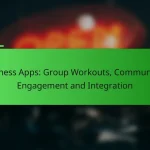 Fitness Apps: Group Workouts, Community Engagement and Integration