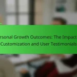 Personal Growth Outcomes: The Impact of Customization and User Testimonials