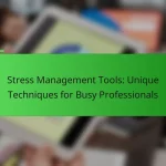 Stress Management Tools: Unique Techniques for Busy Professionals