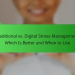 Traditional vs. Digital Stress Management: Which Is Better and When to Use